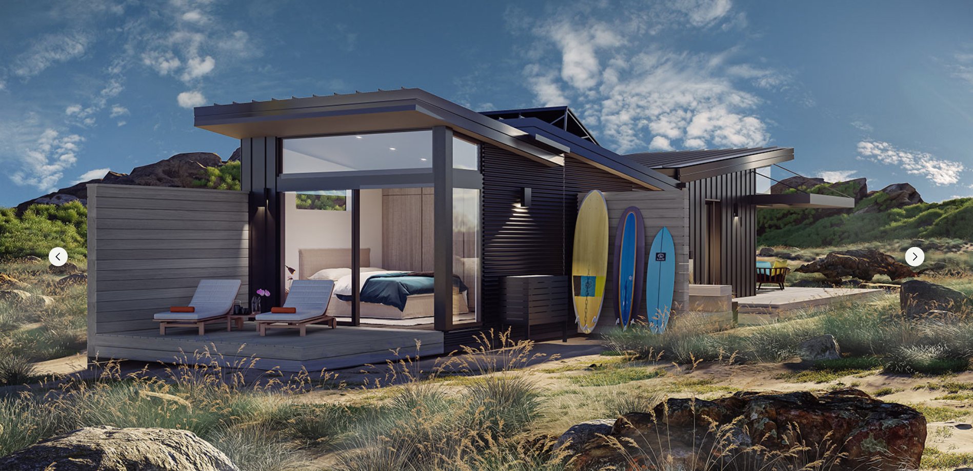 Coastal Flex Plan — bedroom side dunes