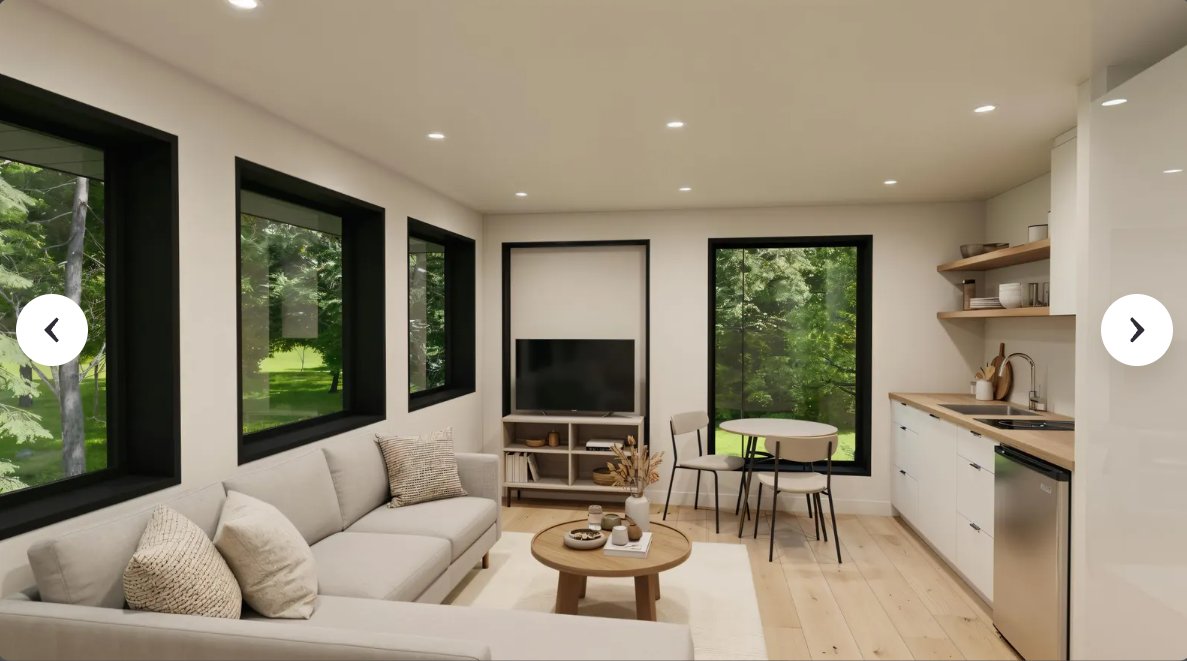 2-Story Garage Loft ADU — interior living