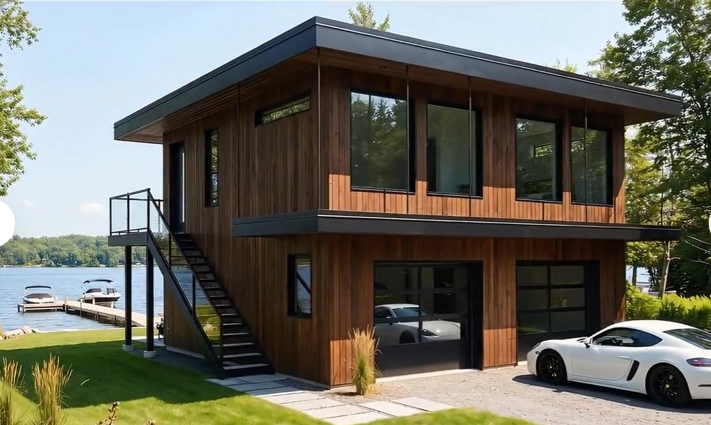 2-Story Garage Loft ADU — light exterior